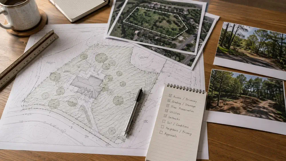 Trees, Ravines, and Natural Features Can Change the Plan